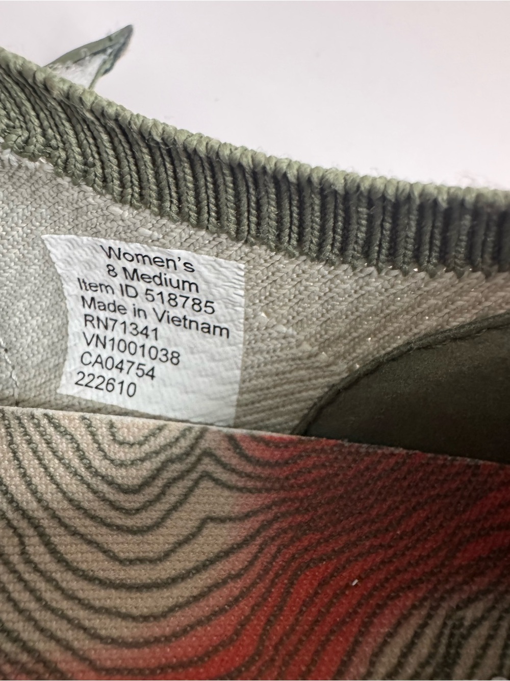 L.L. Bean NWOT Dirigo Slip-On Sneaker Silver Birch & Sage Size 8M - Picture 10 of 11